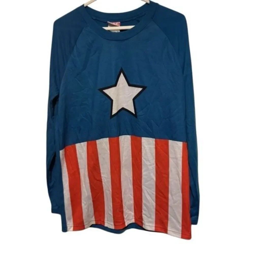 Marvel Captain America Men’s Size Small Pjammy Top *New-Read*